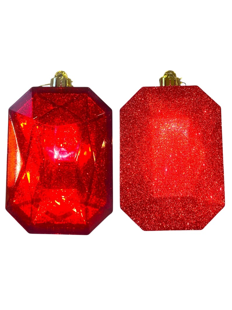 Acrylic Rectangle Gem Ornament