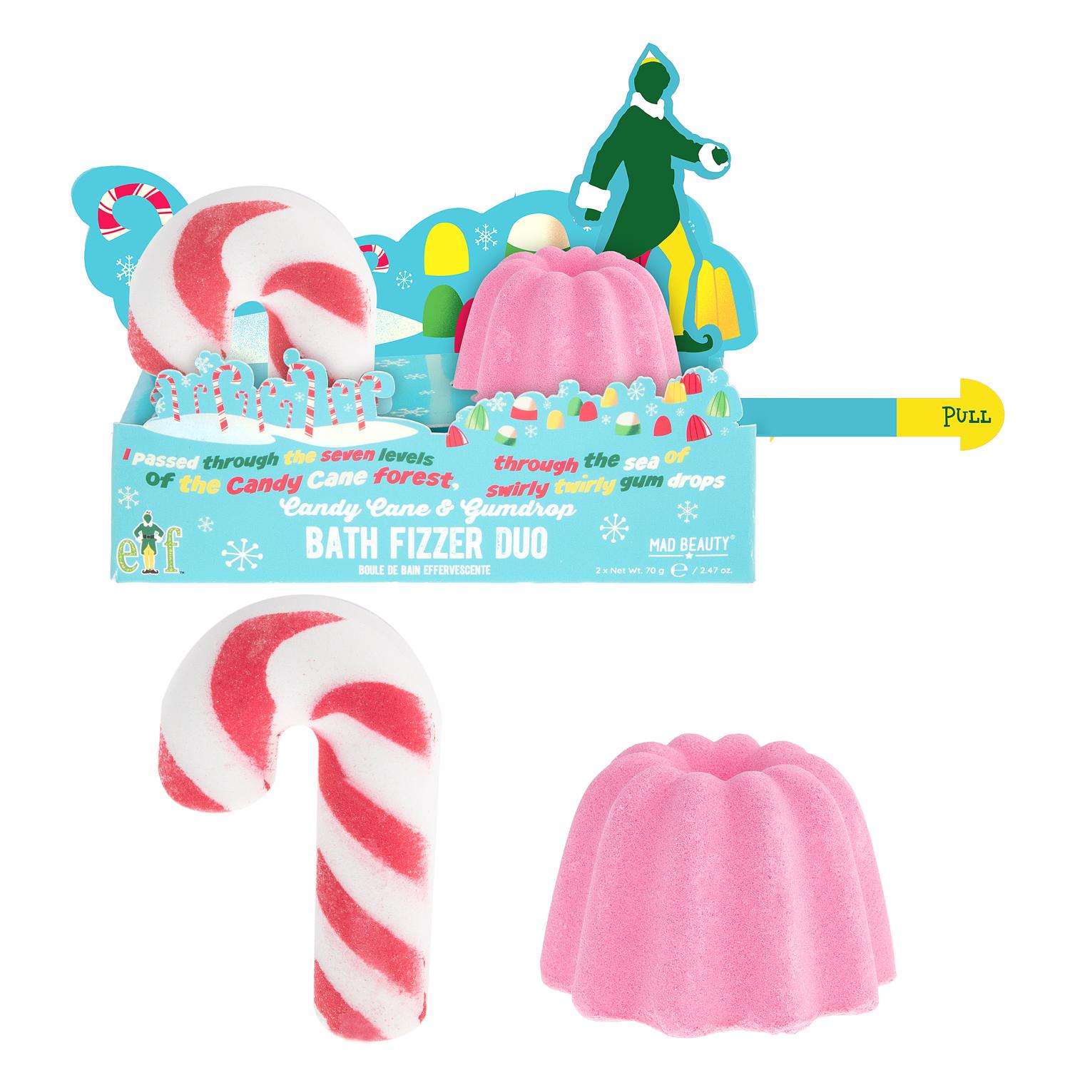 Buddy The Elf Candy Cane & Gumdrop Bath Fizzer Duo