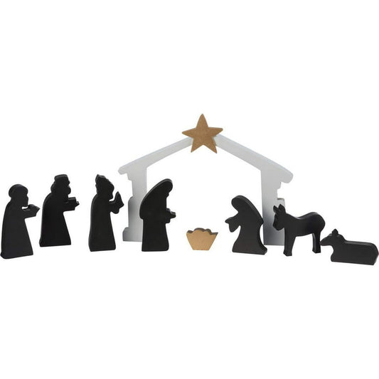 Chunky Wood Nativity Set