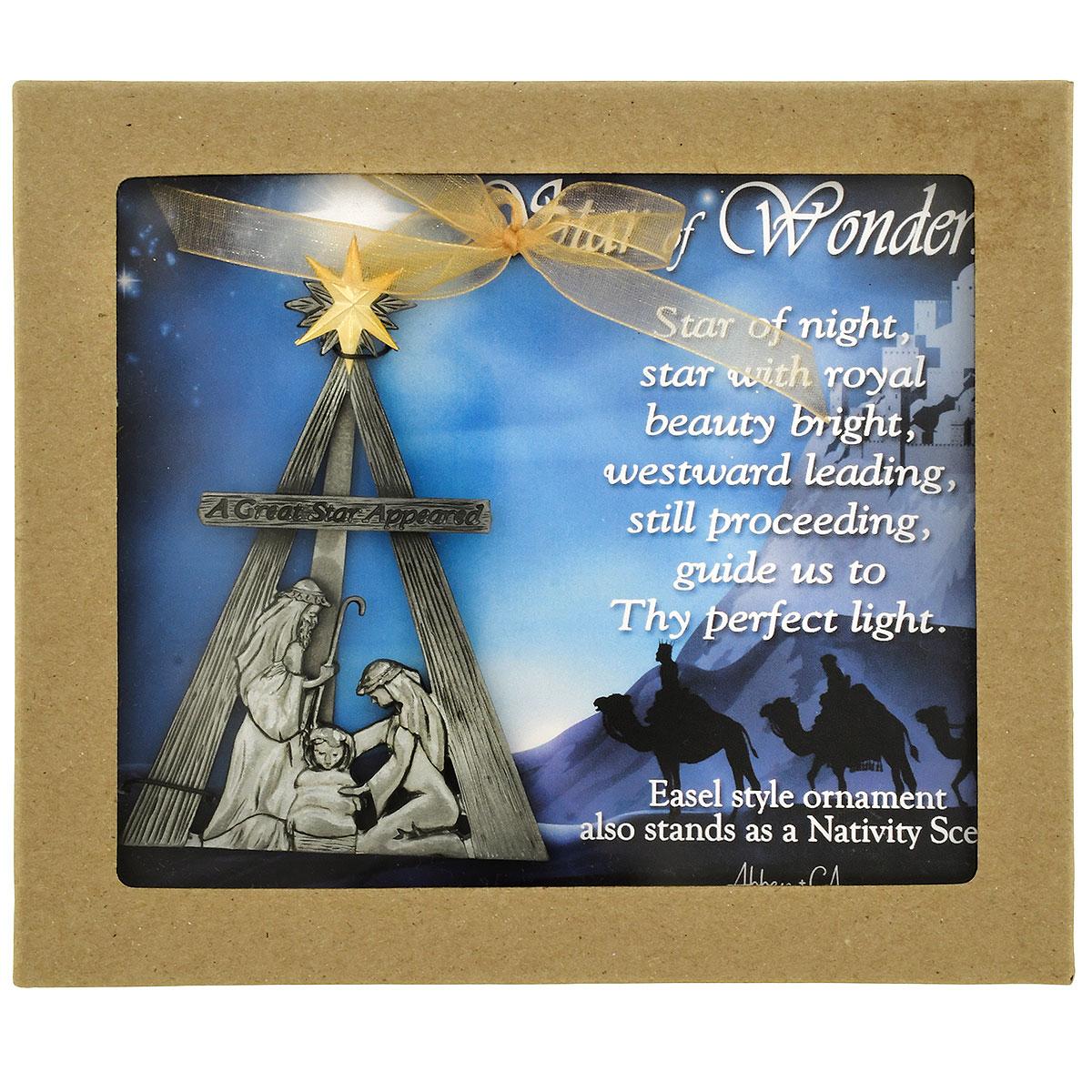 Star Of Wonder Ornament With Easel Back