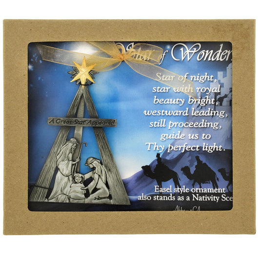 Star Of Wonder Ornament With Easel Back