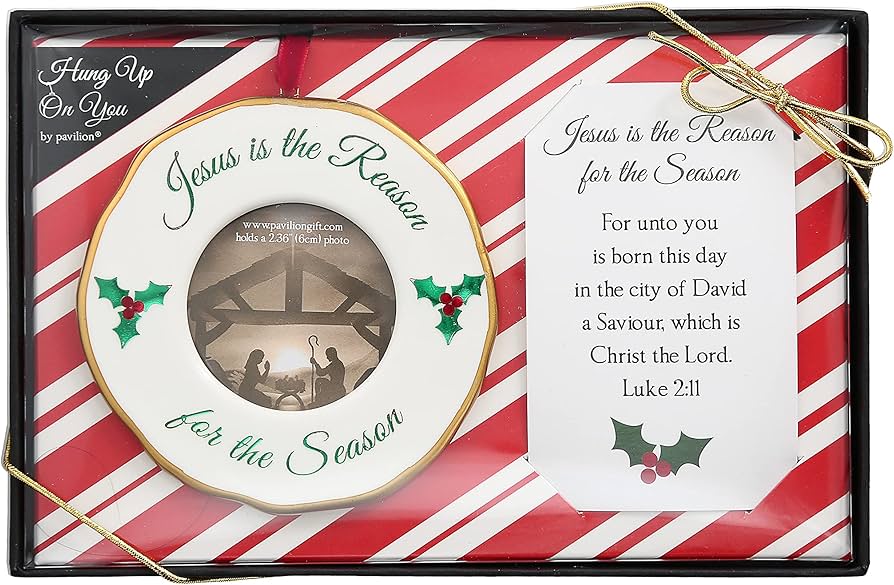 Jesus Reason For Season Photo Frame Ornament