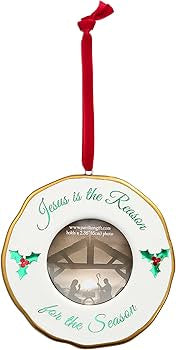 Jesus Reason For Season Photo Frame Ornament