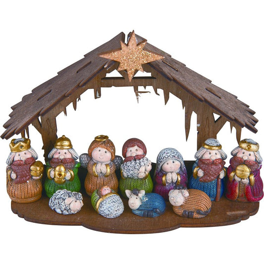 Mini Christmas Nativity Set of 12