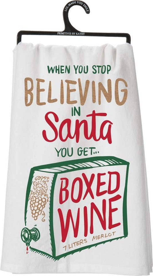 Boxed Wine Dish Towel