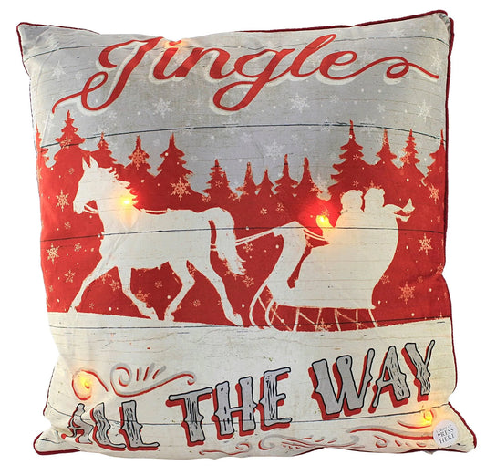 Jingle All The Way Light Up Pillow