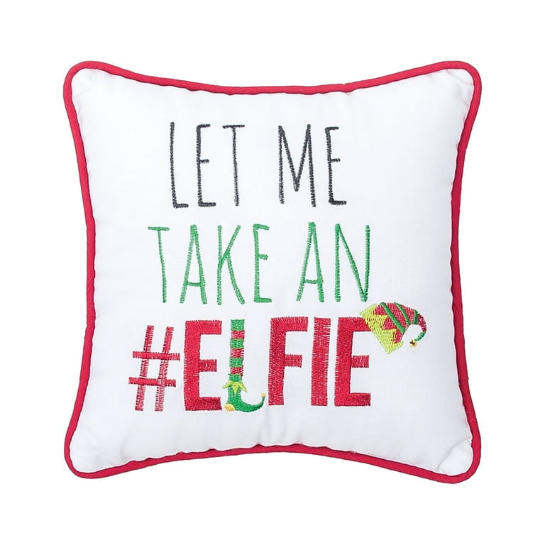 Small Take An Elfie Pillow