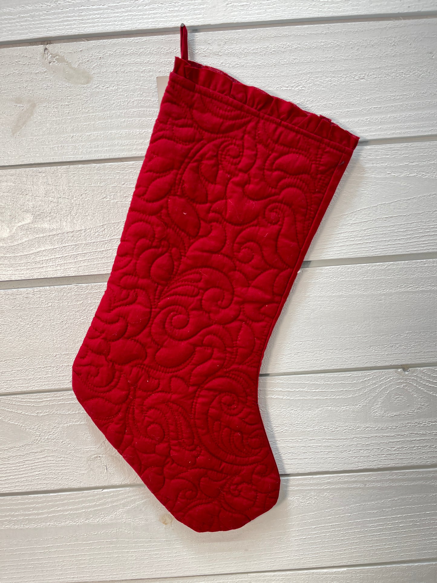 Red Quilted Stocking
