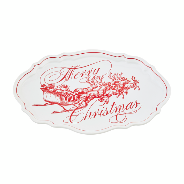Mud Pie Merry Christmas Platter