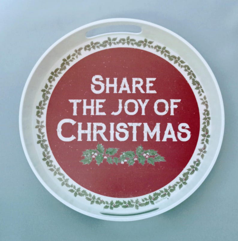Round Share The Joy Tray