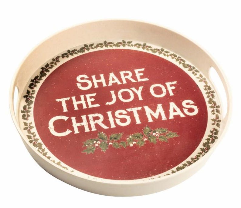 Round Share The Joy Tray