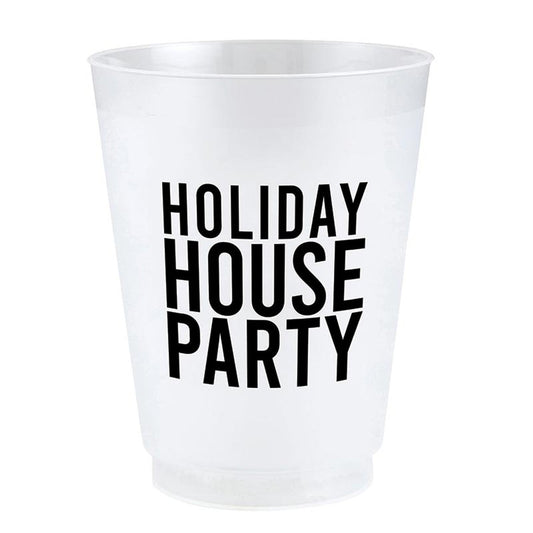 Frosted Plastic Cup Set