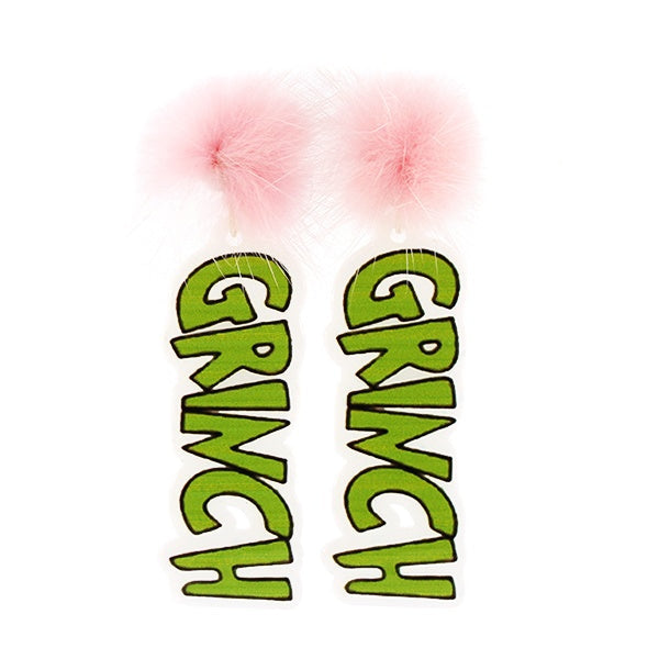 Grinch & Pom Earrings