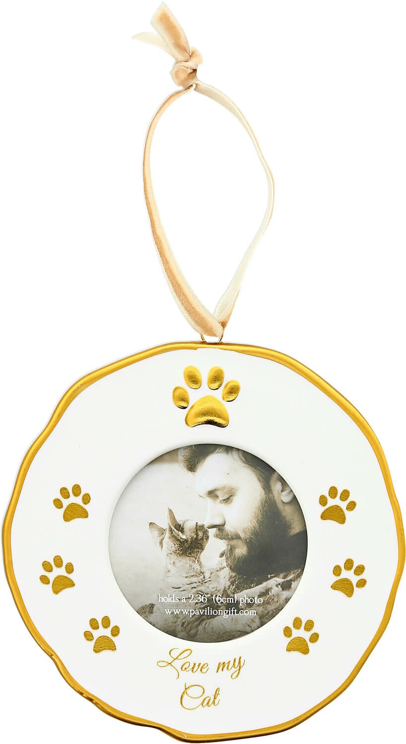 Love My Cat Photo Frame Ornament