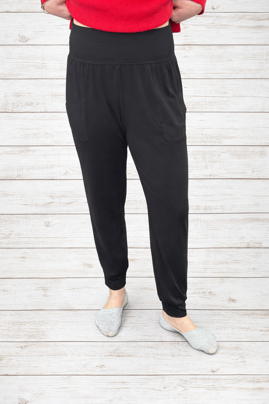 Butter Soft Yoga Fabric High Waisted Black Joggers