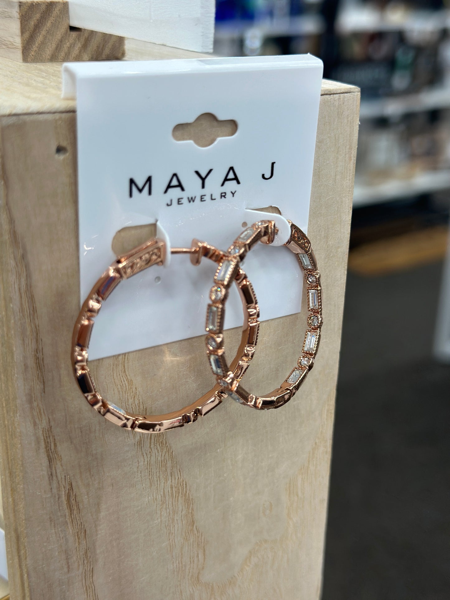 Premium Crystal Baguette & Bezel Earrings