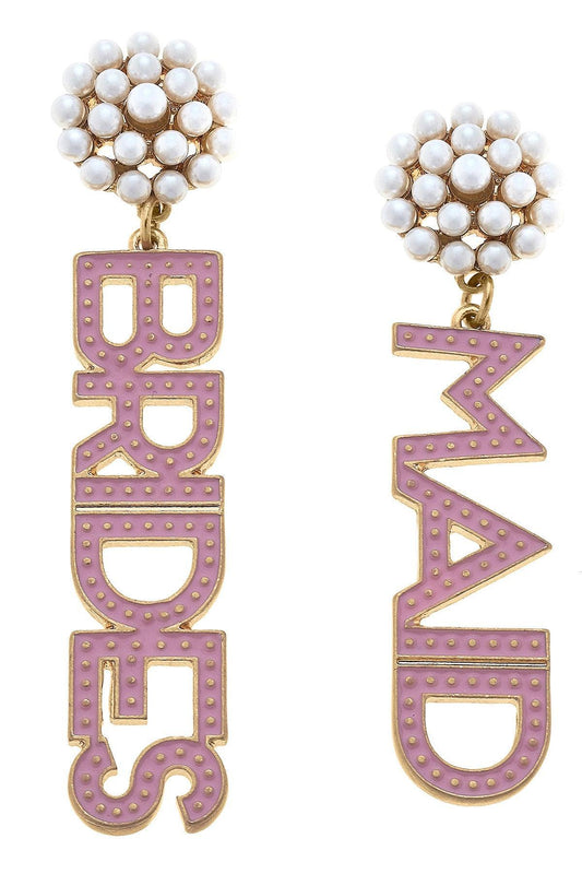 Canvas Style Brides Maid Drop Earring
