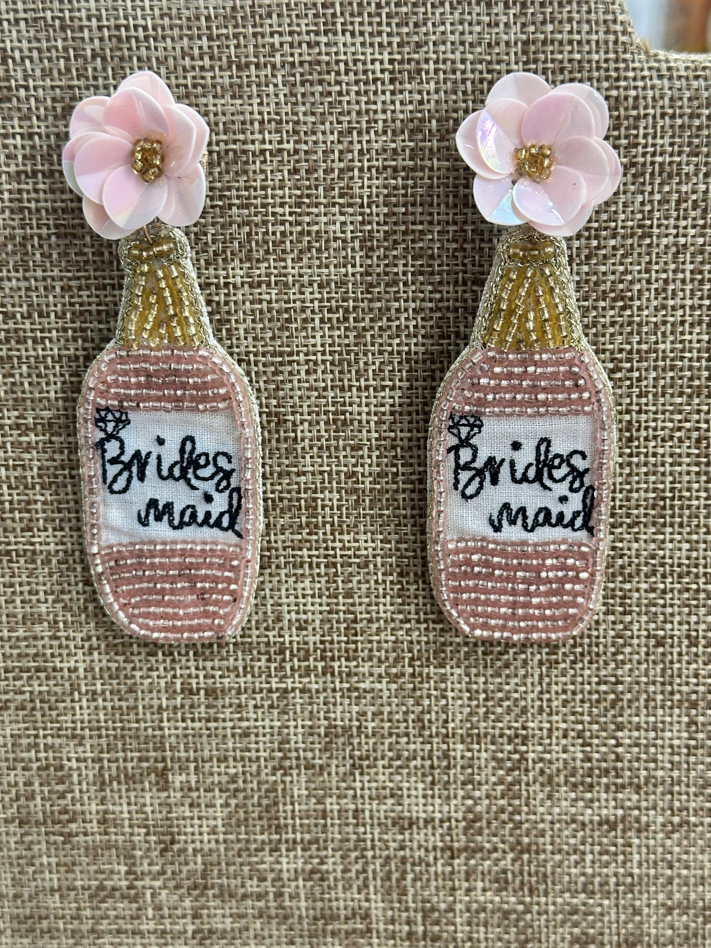 Bridesmaid Dangle Beaded Earrings