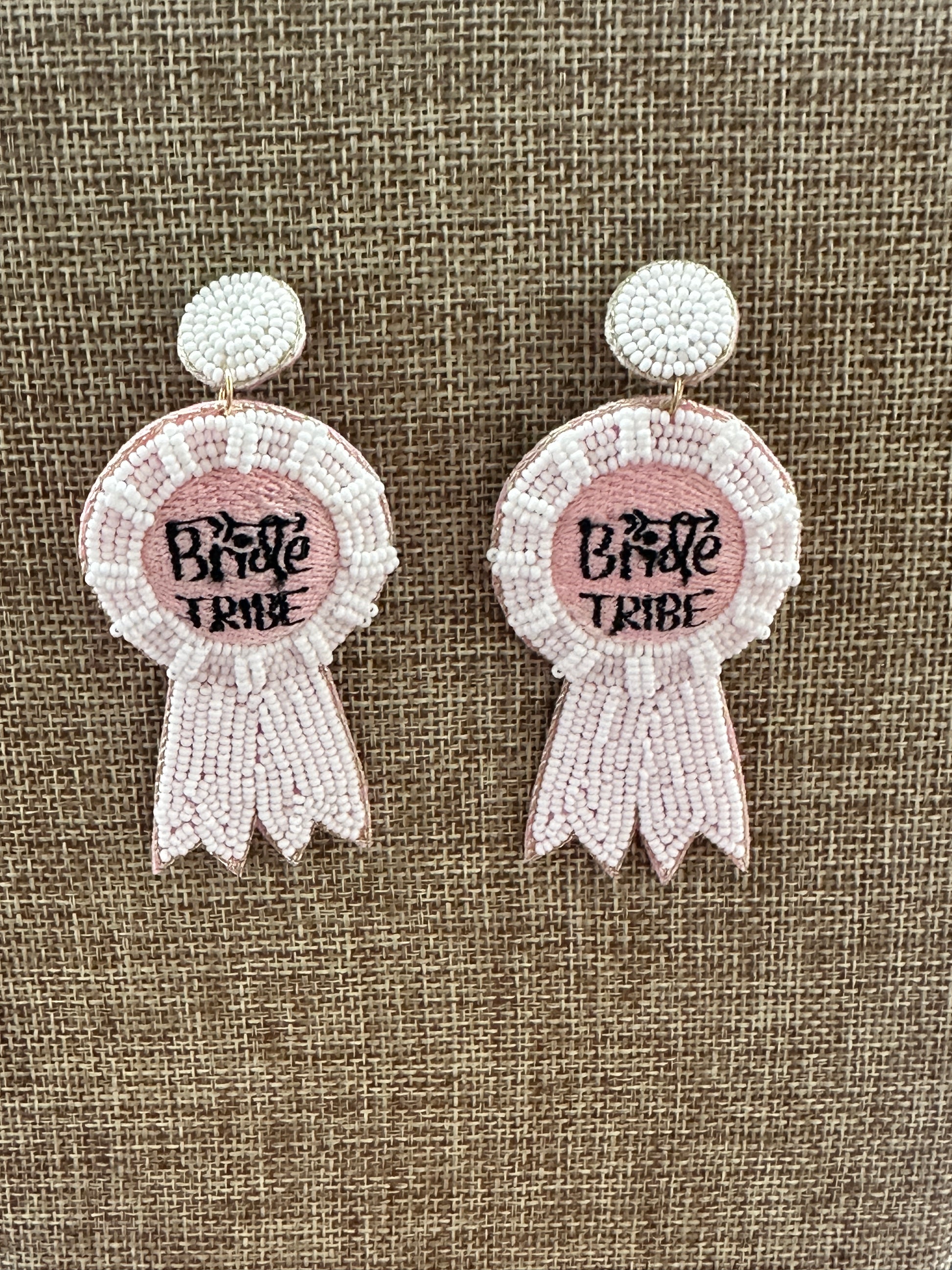 Bride Tribe Beaded Dangle Earrings
