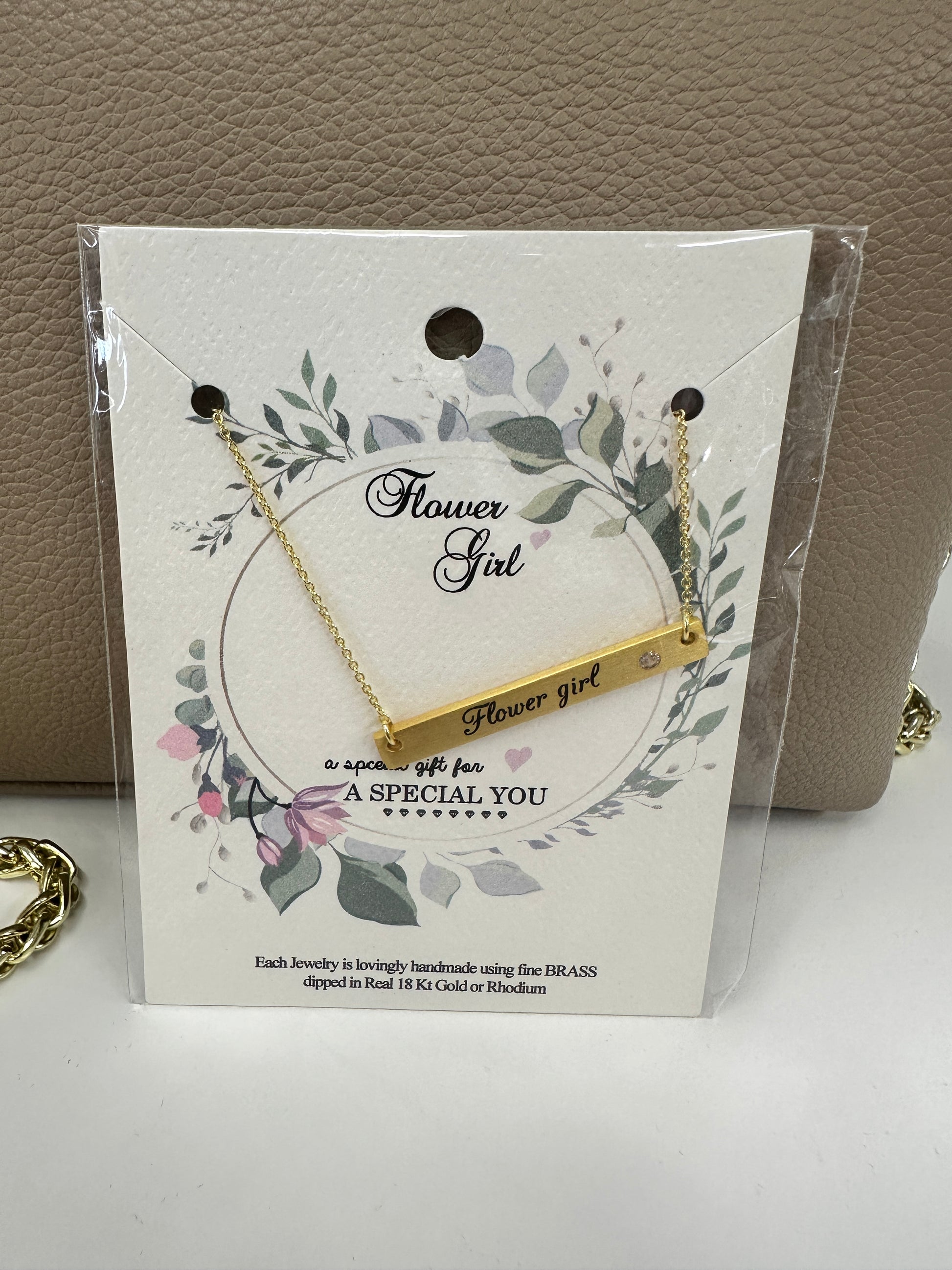 Flower Girl 18KT Gold Necklace
