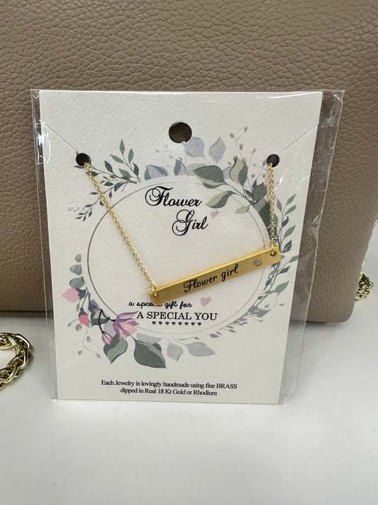 Flower Girl 18KT Gold Necklace