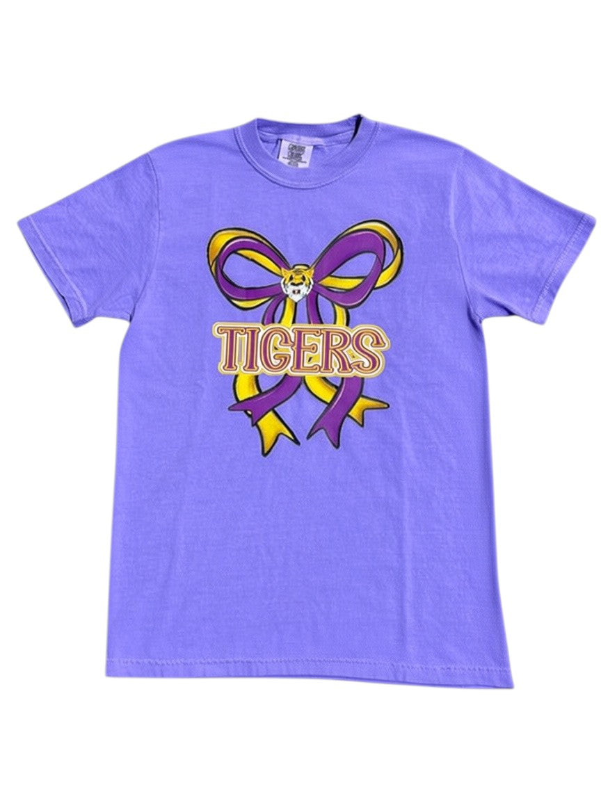 Bardstown Tigers Bow Comfort Colors Tshirt