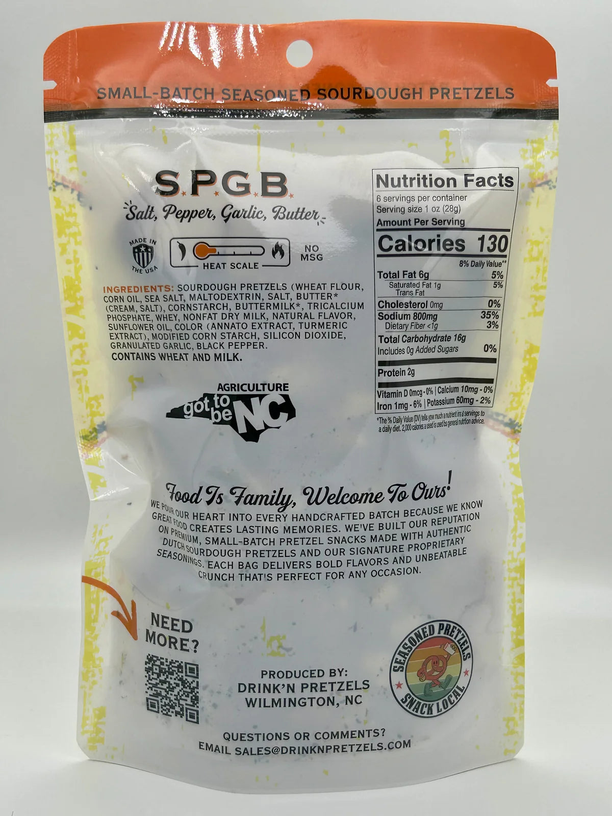 S.P.G.B (Salt, Pepper, Garlic Butter) Hard Sourdough Drink'N Pretzel Pieces