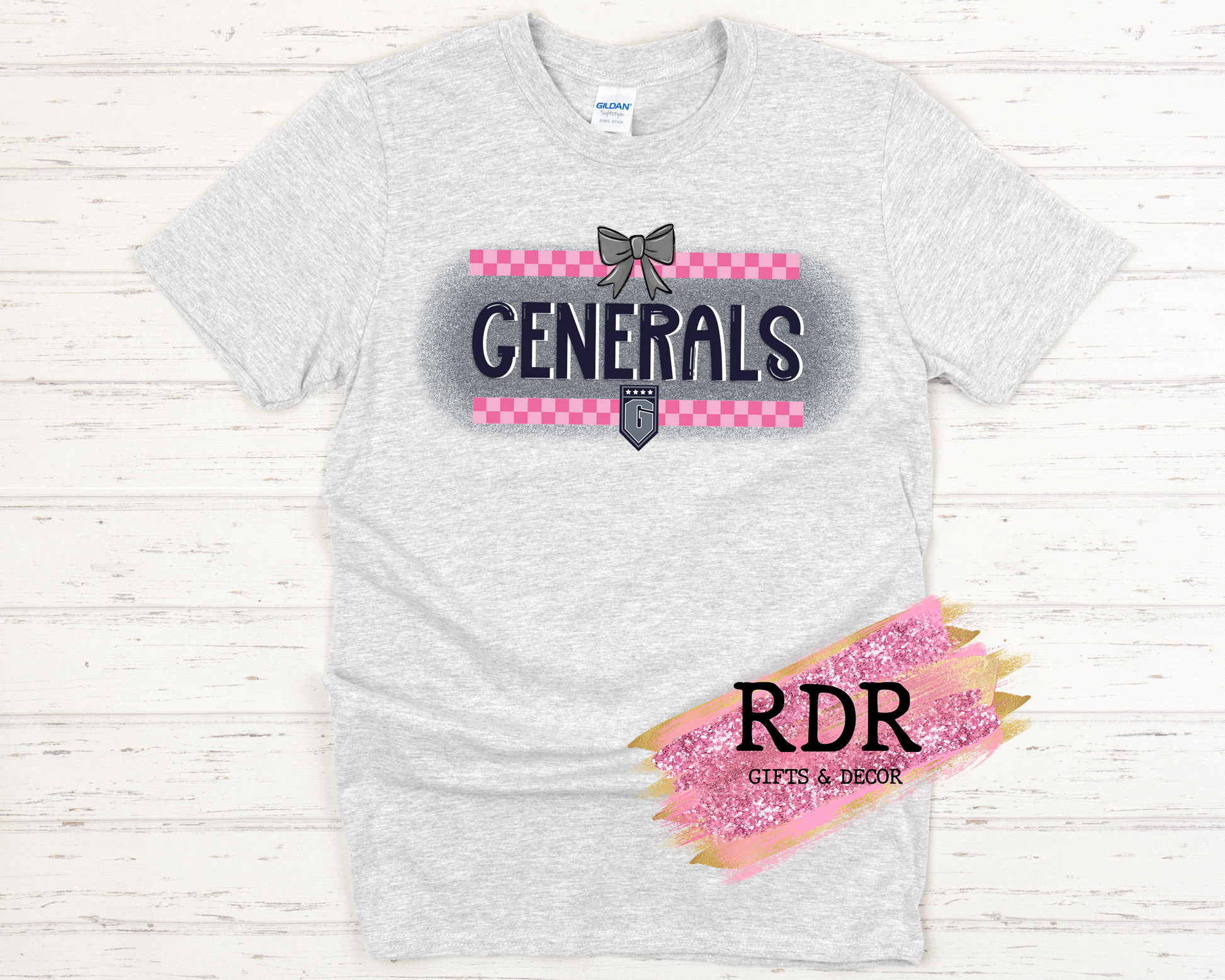 Thomas Nelson Pink Checkered Generals Tshirt