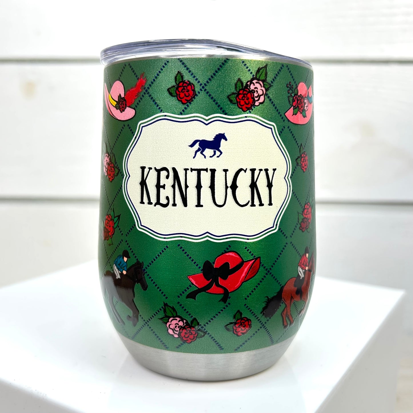 All things Kentucky Derby Wine Tumbler