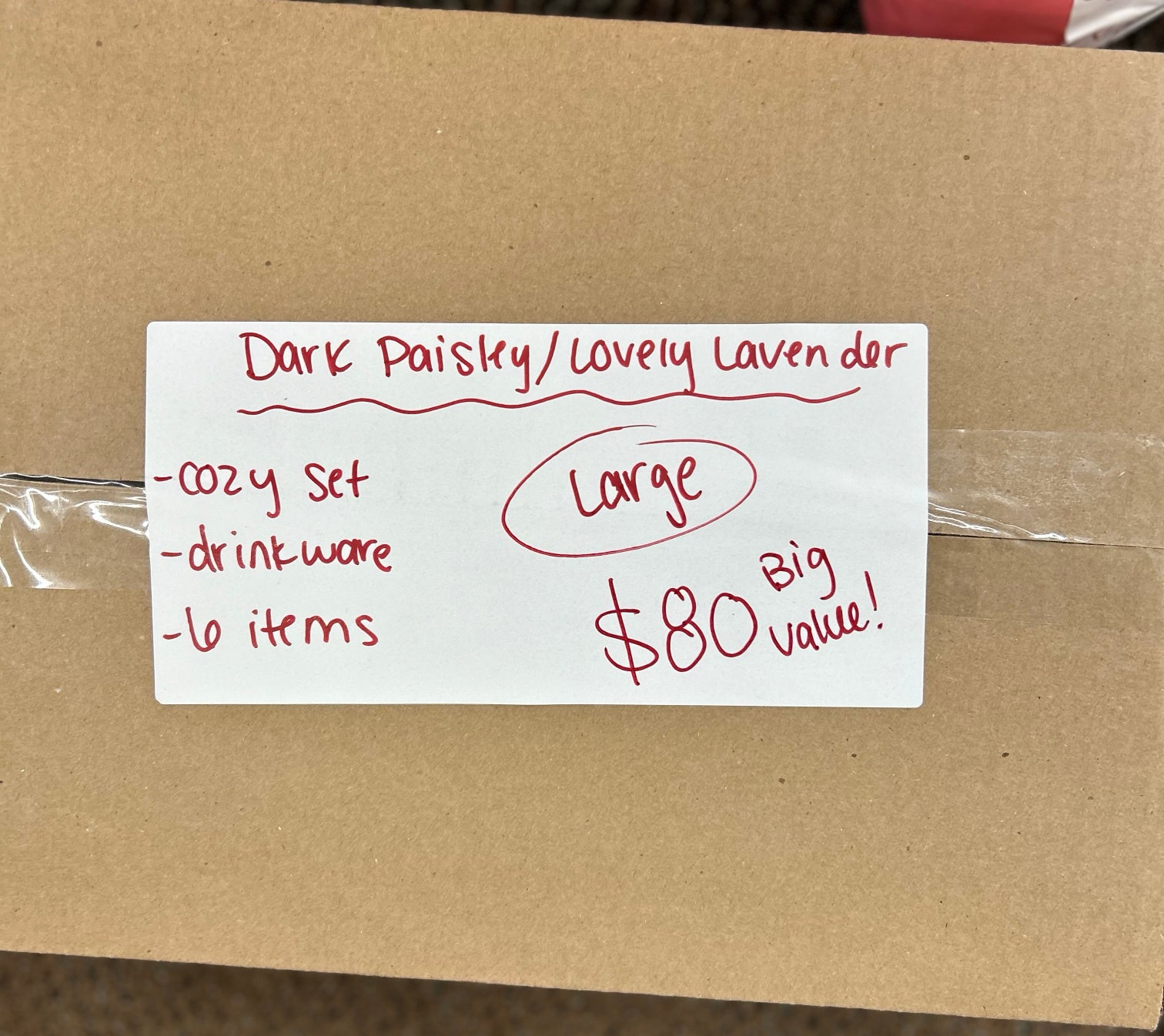 Dark Paisley Lovely Lavender Mystery Box Live