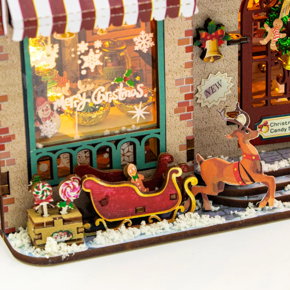 Christmas Cottage DIY Miniature House Kit
