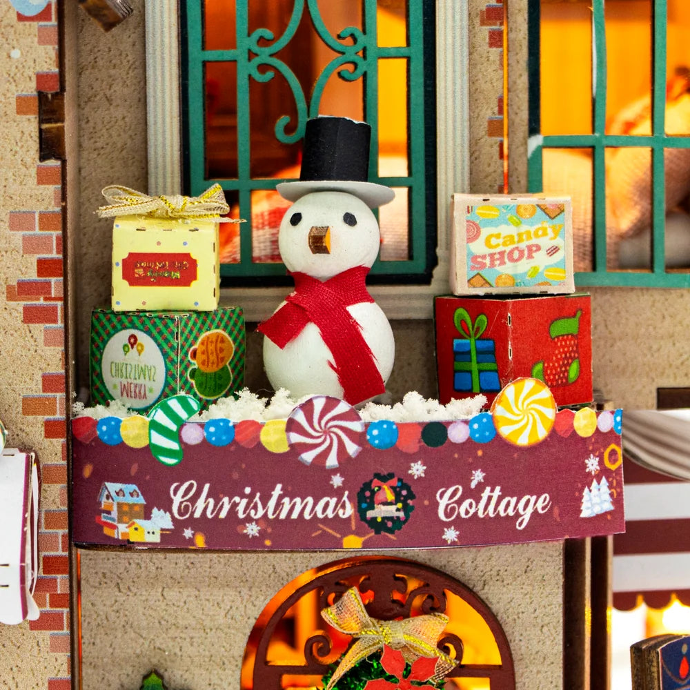 Christmas Cottage DIY Miniature House Kit