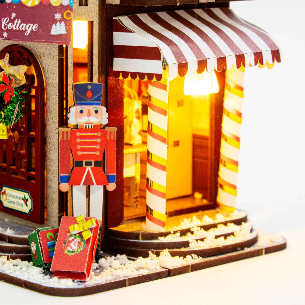 Christmas Cottage DIY Miniature House Kit