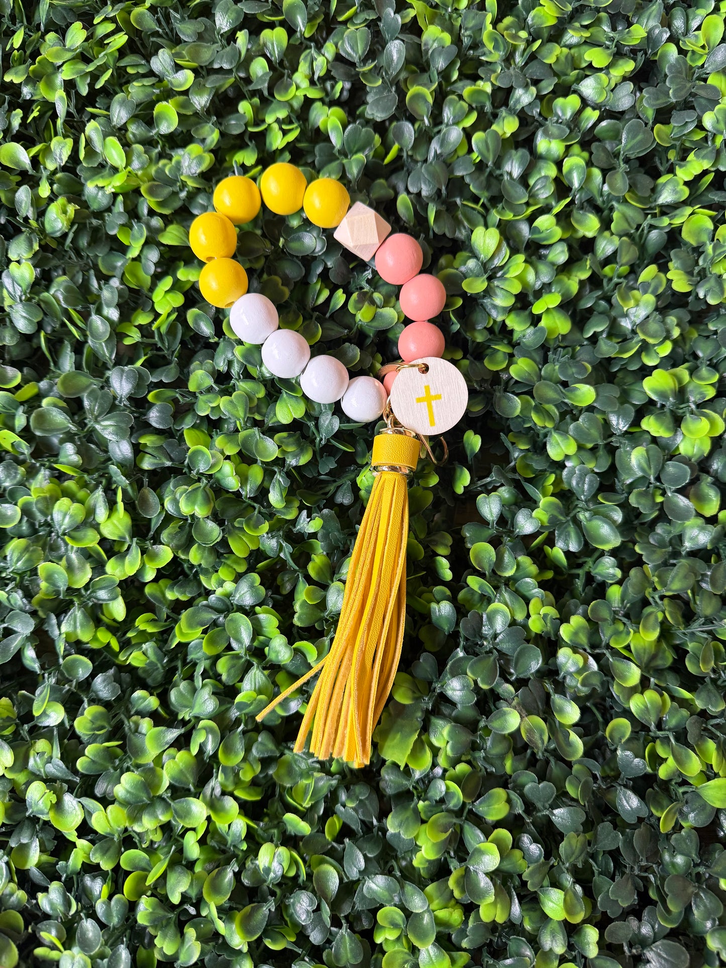 Cross Beaded Keychains