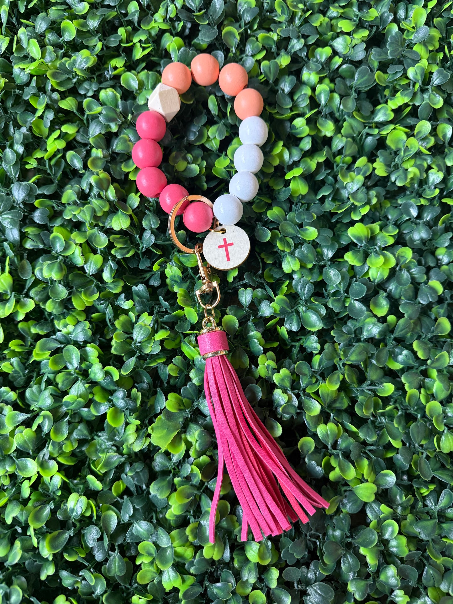 Cross Beaded Keychains