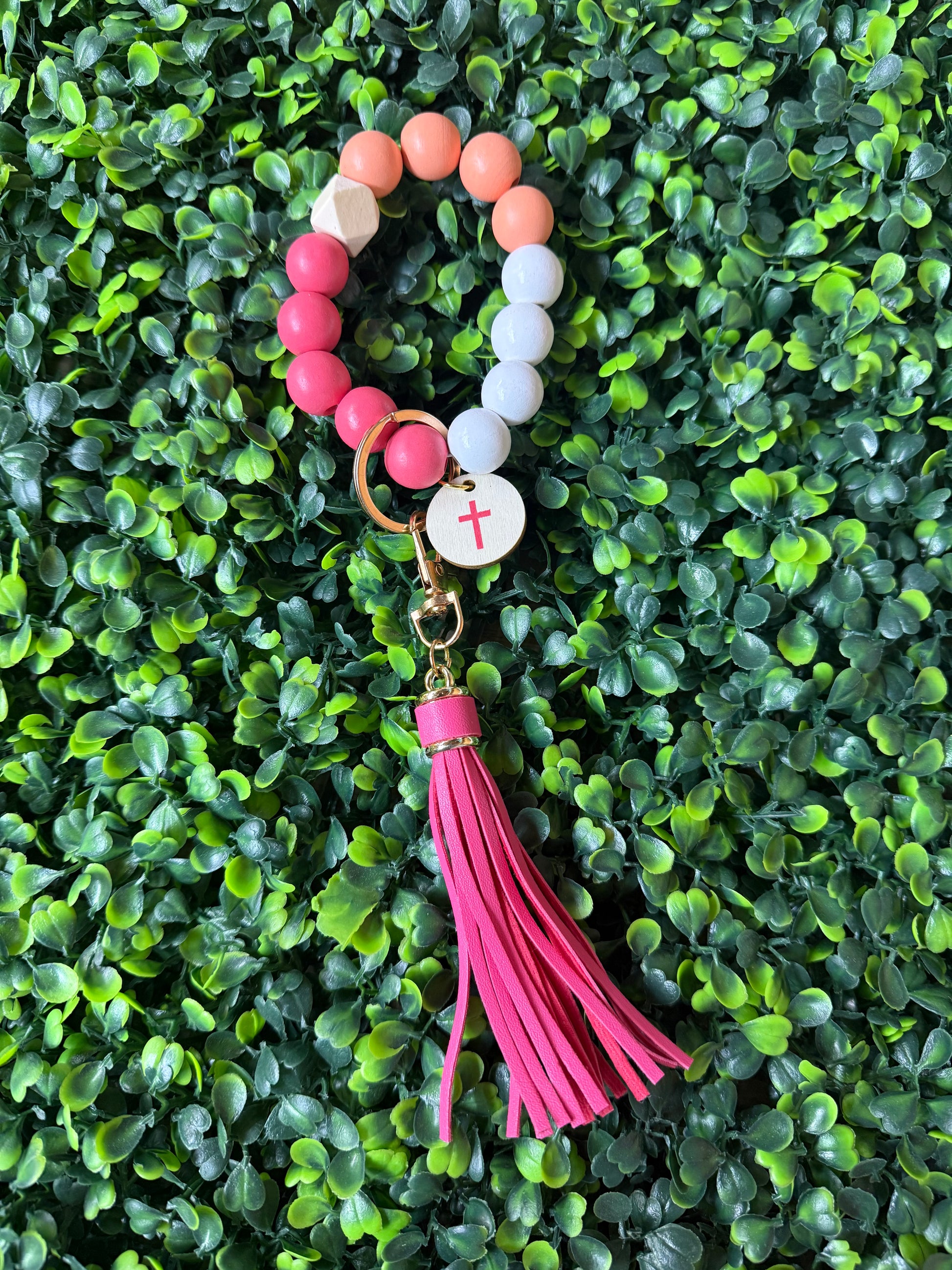 Cross Beaded Keychains