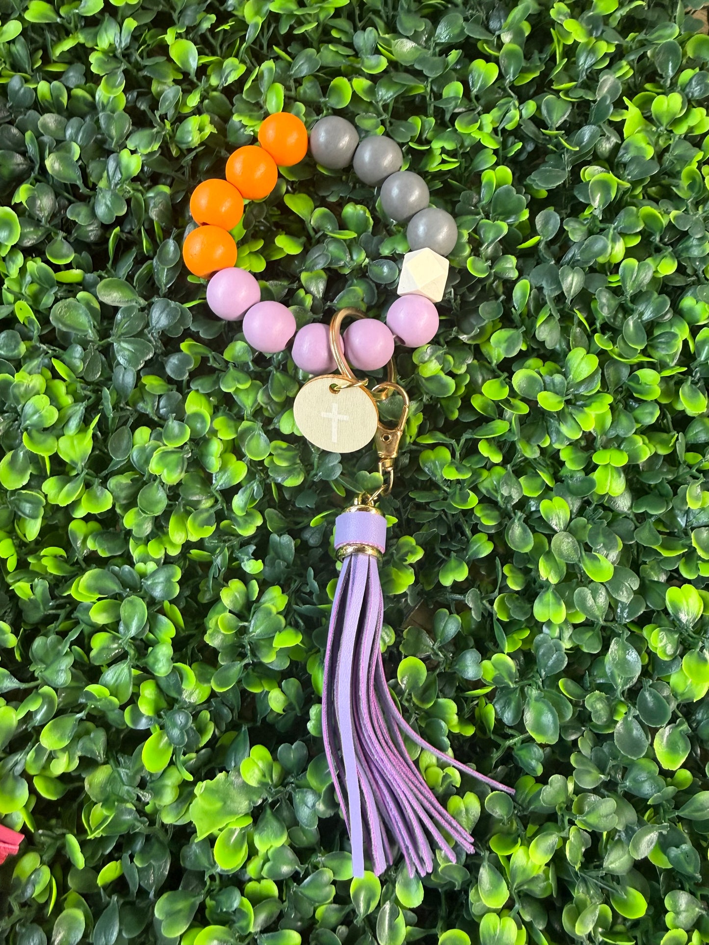 Cross Beaded Keychains