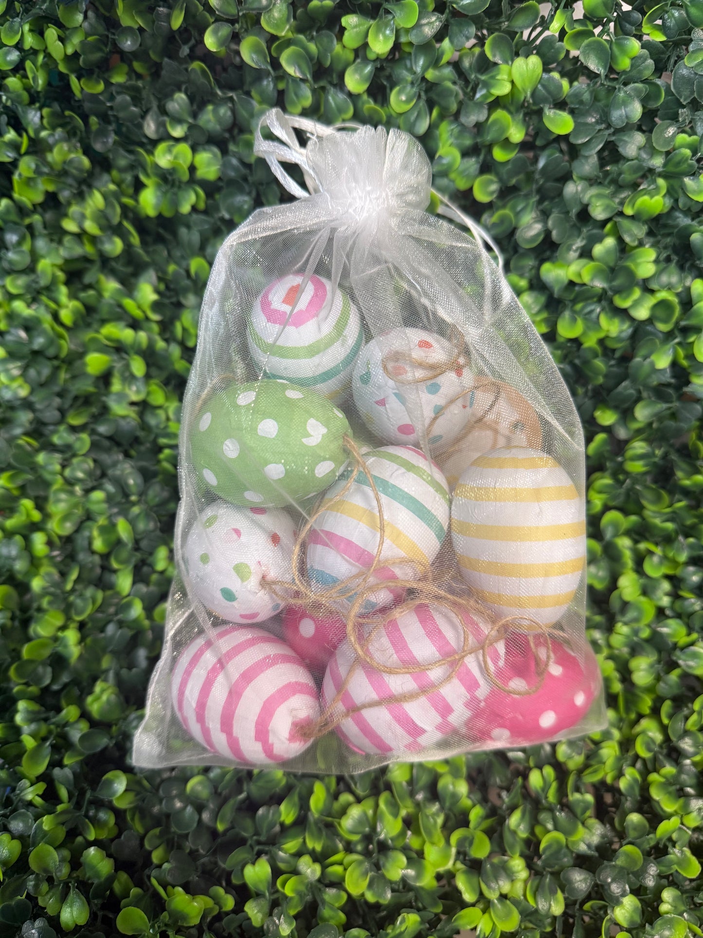 Dots and stripes Bagged Easter Eggs