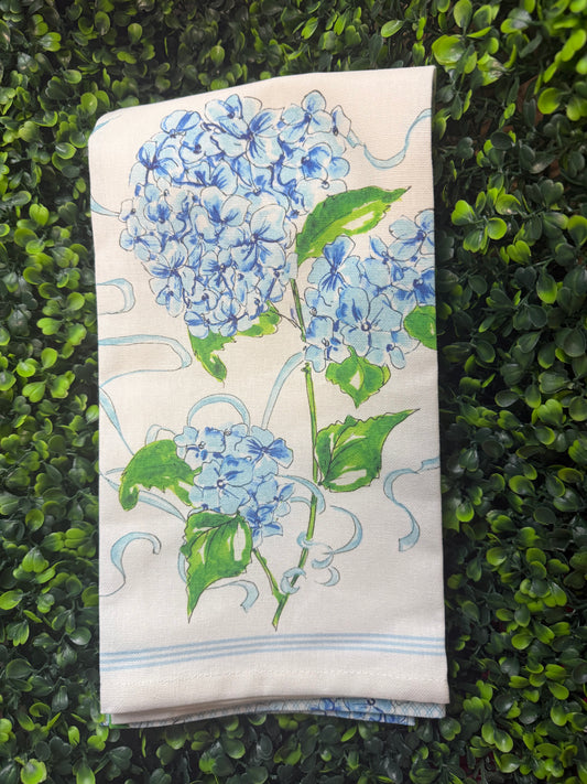 Hydrangeas Tea Towel
