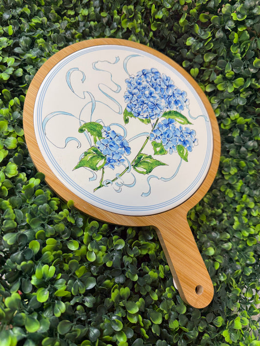 Hydrangea Ribbon Cheeseboard