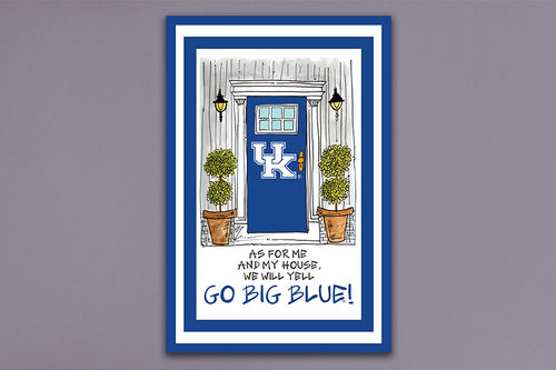 Go Big Blue Garden Flag