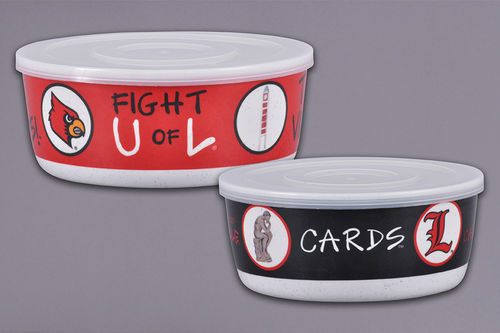 University Of Louisville Set of 2 Containers With Lids