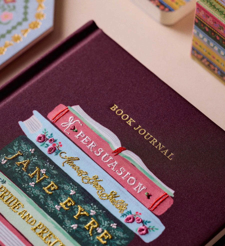 Embroidered Book Journal- Ladies Night Book Club
