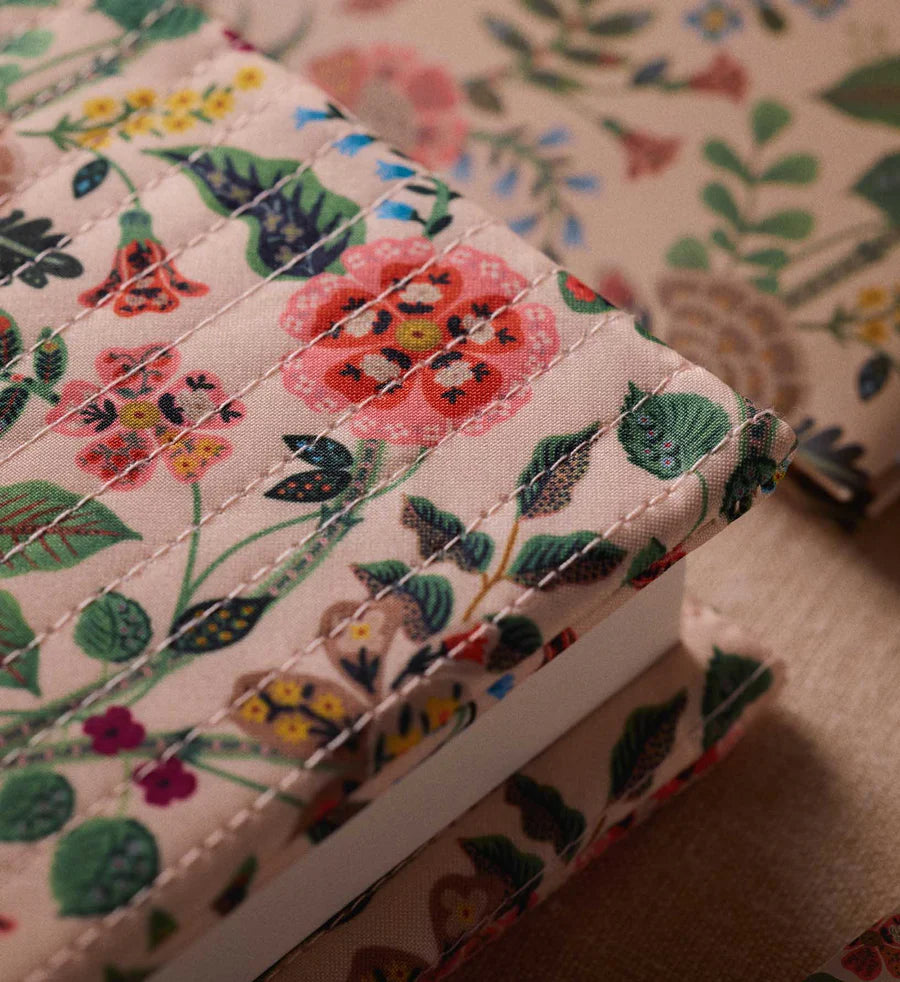 Floral Print Quilted Journal
