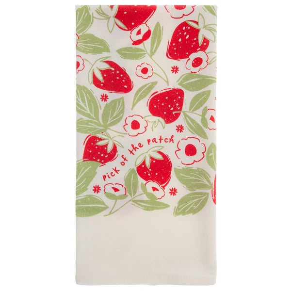 Strawberry Fruit Basket Tea Towels