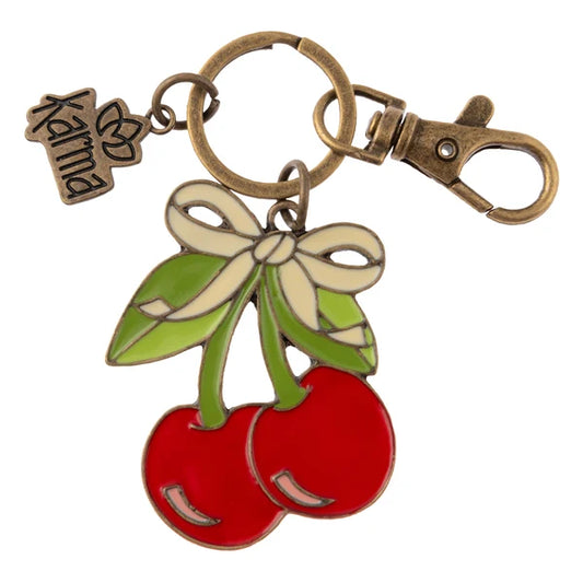 Enamel Keychain- Cherries