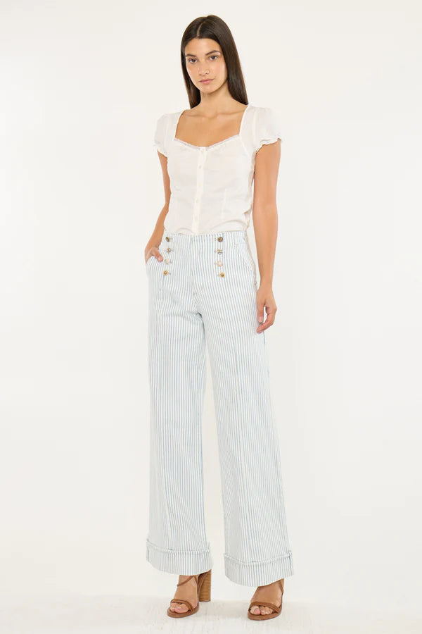 KanCan Elora High Rise Wide Leg Trousers