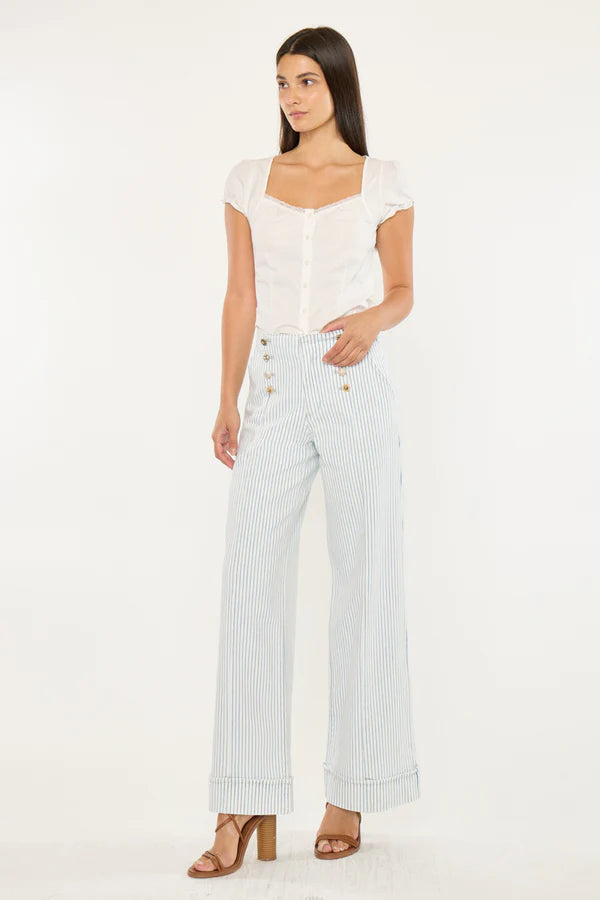 KanCan Elora High Rise Wide Leg Trousers