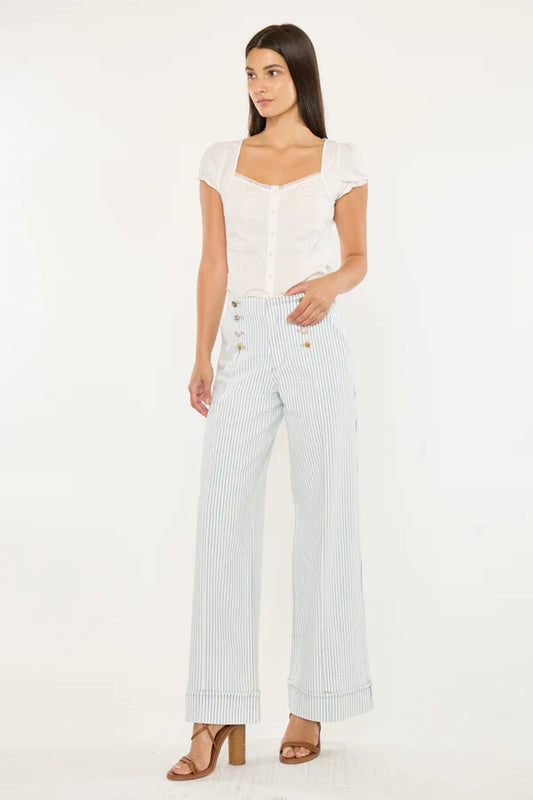 KanCan Elora High Rise Wide Leg Trousers