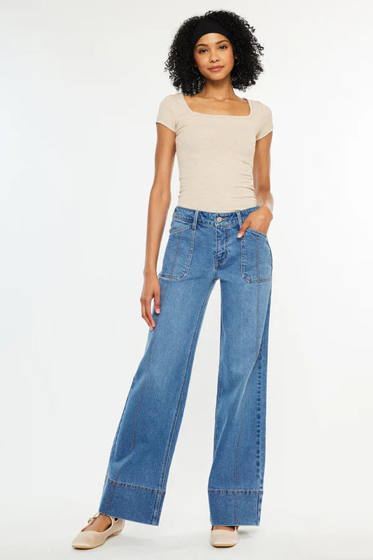 KanCan Yuri Mid Rise Wide Leg